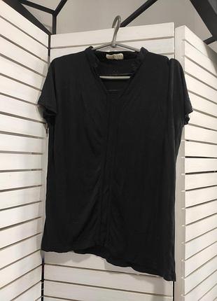 Футболка чорна жіноча 48 l 50 xl вільна