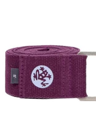 Ремінь для йоги manduka align yoga strap indulge 244×4.4 см фіолетовий