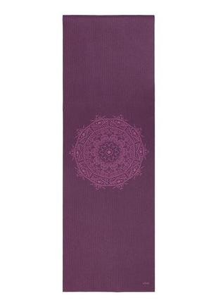 Килимок для йоги leela mandala bodhi баклажан — баклажанова мандала 183x60x0.4 см
