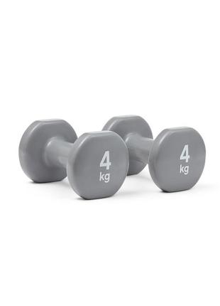 Гантелі reebok dumbbells сірий уні 4 кг