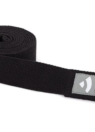 Ремінь для йоги asana belt pro bodhi чорний 300×3.8 см