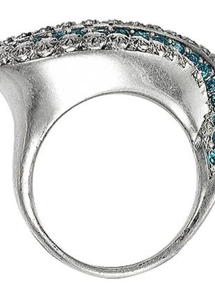 Шикарное кольцо с кристаллами р.16,5-17 pilgrim дания элитная бижутерия5 фото