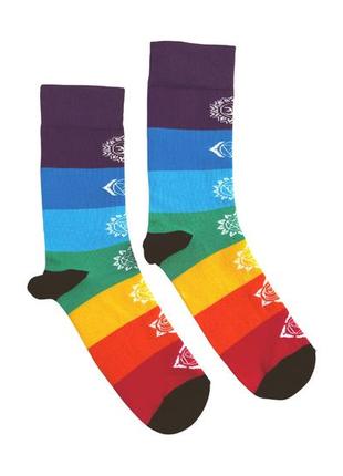 Носки rao socks йога 7 чакр (36-38) разноцветные