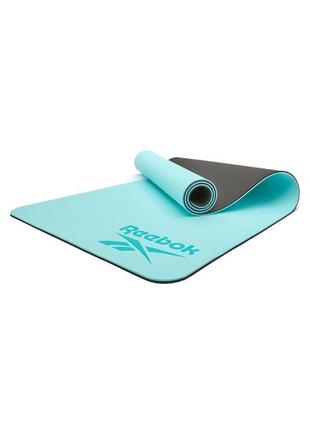 Двухсторонний коврик для йоги reebok double sided yoga mat синий уни 176 х 61 х 0,6 см1 фото