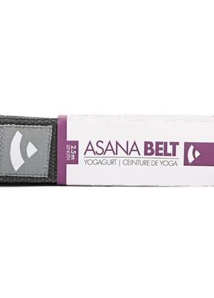 Ремінь для йоги asana belt від bodhi антрацит 250×3.8 см2 фото