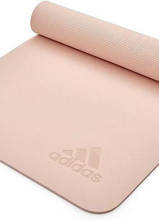 Коврик для йоги adidas premium yoga mat бежевый уни 176 х 61 х 0,5 см