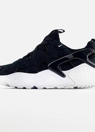 Чоловічі кросівки найк аір хуарачі крафт чорно білі / nike air huarache craft"black/white"