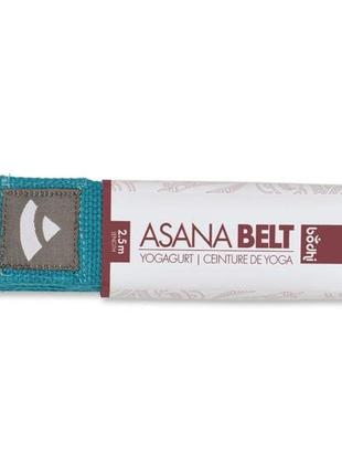 Ремінь для йоги asana belt від bodhi бірюзовий 250x3.8 см2 фото