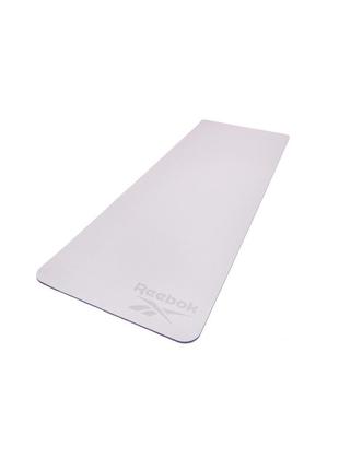 Двухсторонний коврик для йоги reebok double sided yoga mat фиолетовый уни 176 х 61 х 0,6 см7 фото