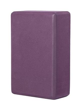 Блок для йоги flow brick bodhi 22.8x15x7.6 cм фиолетовый