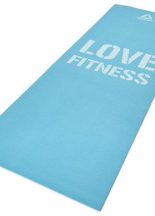 Коврик для фитнеса reebok fitness mat голубой уни 173 х 61 х 0,4 см