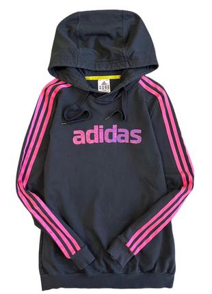 Спортивная кофта худи adidas для девочки с карманами