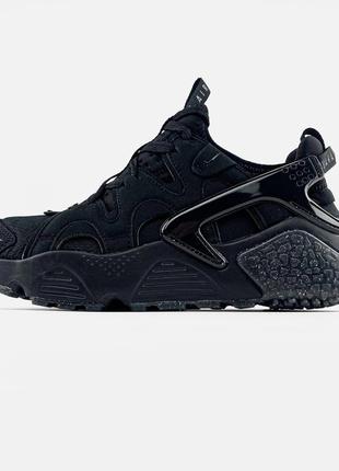 Мужские кроссовки найк аир хуарачи крафт чёрные / nike air huarache craft"black"