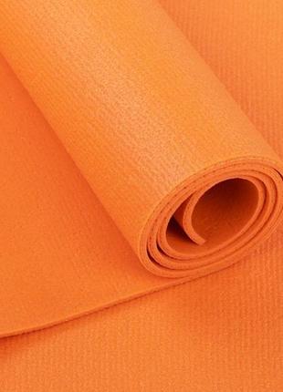 Килимок для йоги bodhi rishikesh premium 60 xl жовтогарячий 200x60x0.45 см4 фото