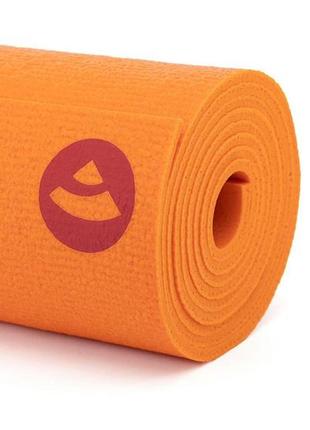 Килимок для йоги bodhi rishikesh premium 60 xl жовтогарячий 200x60x0.45 см3 фото