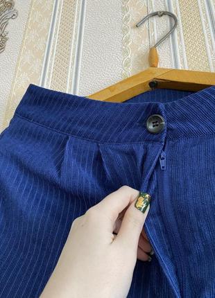 Стильные брюки, темно-серо-синие штаны3 фото