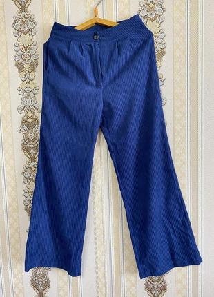 Стильные брюки, темно-серо-синие штаны2 фото