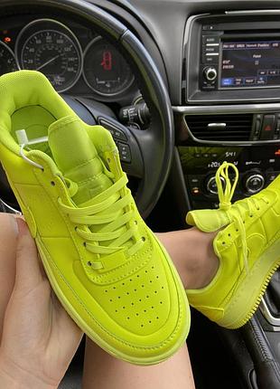 💚nike air force 1 low green❤️жіночі кросівки найк аір форс зелені