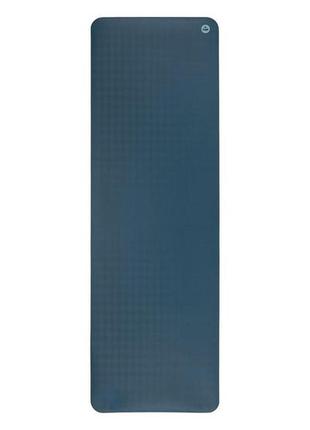 Килимок для йоги bodhi ecopro каучуковий синій 200x60x0.4 см2 фото