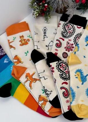 Набір шкарпеток rao socks йога "який ти йог" 5 шт (39-41)7 фото