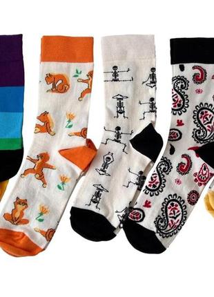 Набір шкарпеток rao socks йога "який ти йог" 5 шт (39-41)1 фото
