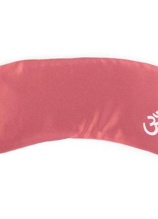 Подушка для глаз mako-satin om с лавандой розовая 23*11 см1 фото