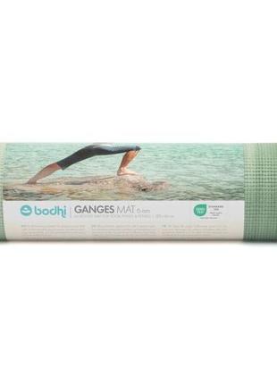 Коврик для йоги bodhi ganges зеленый шалфей 183x60x0.6 см