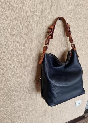 Крутая сумка из натуральной кожи dooney &amp; bourke, оригинал3 фото