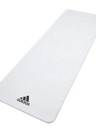 Килимок для йоги adidas yoga mat білий уні 176 х 61 х 0,8 см2 фото