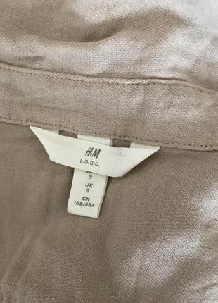 Logg /h&amp;m/-хлопковый легкий жакет-рубашка сафари стиль, р.-s5 фото