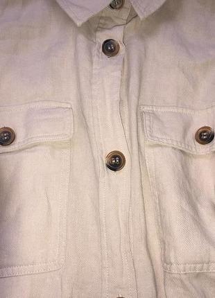 Logg /h&amp;m/-хлопковый легкий жакет-рубашка сафари стиль, р.-s4 фото