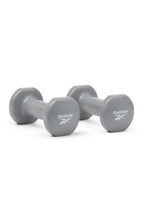 Гантелі reebok dumbbells сірий уні 2 кг2 фото