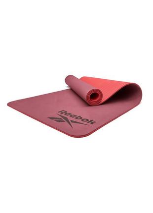 Двухсторонний коврик для йоги reebok double sided yoga mat красный уни 176 х 61 х 0,6 см