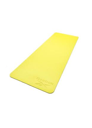 Двухсторонний коврик для йоги reebok double sided yoga mat зеленый уни 176 х 61 х 0,6 см7 фото