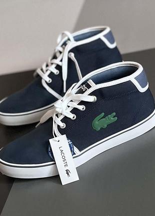 Демисезонные ботинки мальчику lacoste (франция)