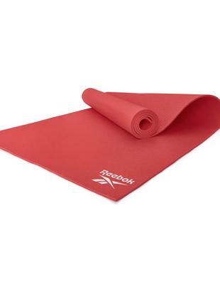 Килимок для йоги reebok yoga mat червоний уні 173 x 61 x 0.4 см2 фото