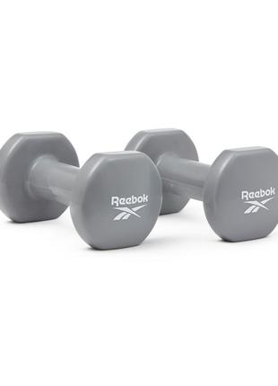 Гантелі reebok dumbbells сірий уні 5 кг2 фото