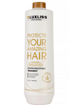 Кератин для пошкодженого волосся luxliss wonder smooth keratin smoothing treatment 1000 мл