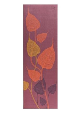 Килимок для йоги leaves 3c leela collection bodhi червоний слива 183x60x0.45 см