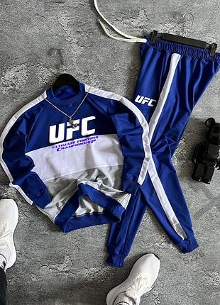 Весенний спортивный костюм с принтом ufc свитшот + штаны