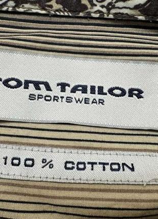 Рубашка tom tailor, sportswear, 100% хлопок, l. как новая!4 фото