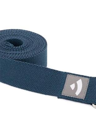Ремінь для йоги asana belt від bodhi морський синій 250x3.8 см
