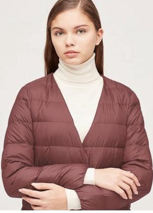 Uniqlo ультратонкий пуховик пальто !4 фото