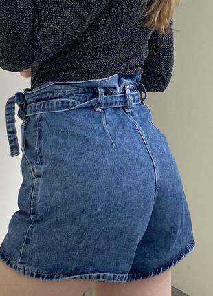 Хлопковые шорты (джинсовые)4 фото