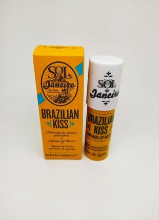 Питательное масло-бальзам для губ sol de janeiro brazilian kiss cupuaçu lip butter1 фото