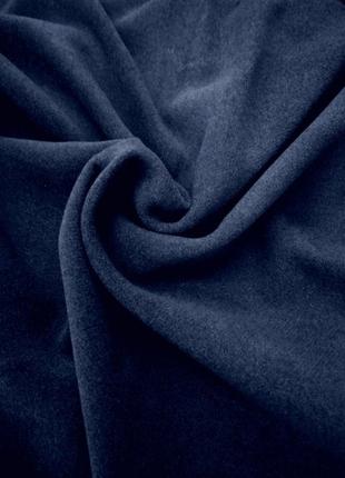 Шикарная темно синяя пальтовая ткань, турция