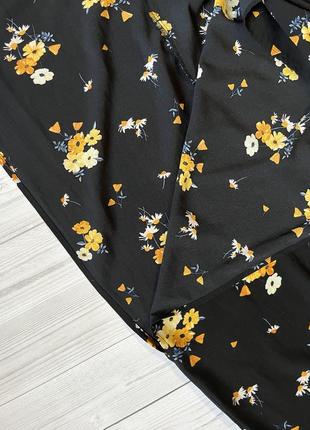 Платье макси прозрачное с разрезами на бретелях в цветы цветочный принт летнее6 фото