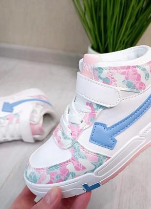Кросівки-хайтопи для дівчаток. весна 2024