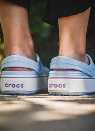 Крокси жіночі crocband platform clog5 фото