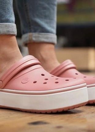 Крокси crocband platform crocs